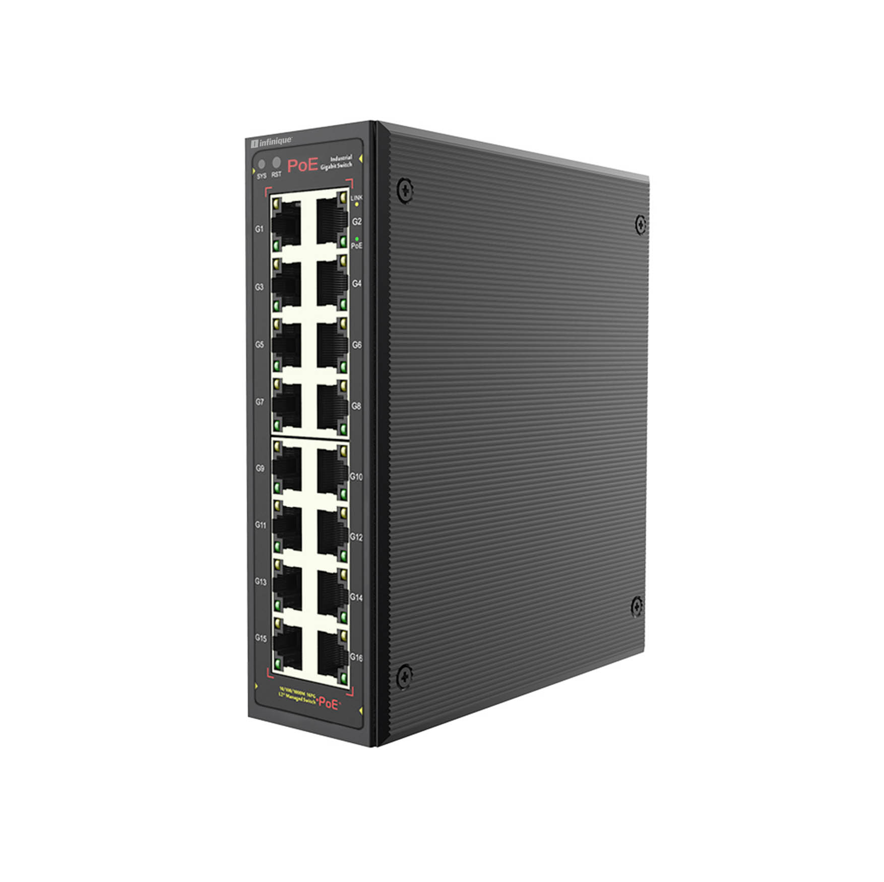 Infinique 16 Ports Managed Industrial Switch